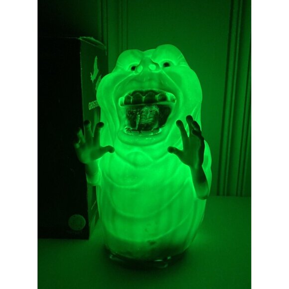 Spirit Halloween Table Turner Ghostbusters Lil’ Slimer with box Animated Prop - Picture 1 of 16